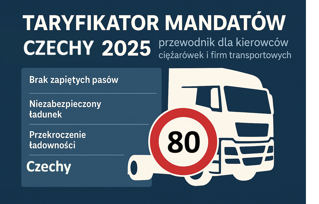 Taryfikator mandatów Czechy 2025 - Transport ciężarowy