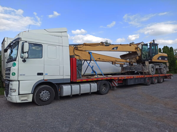 Transport maszyn budowlanych Belgia