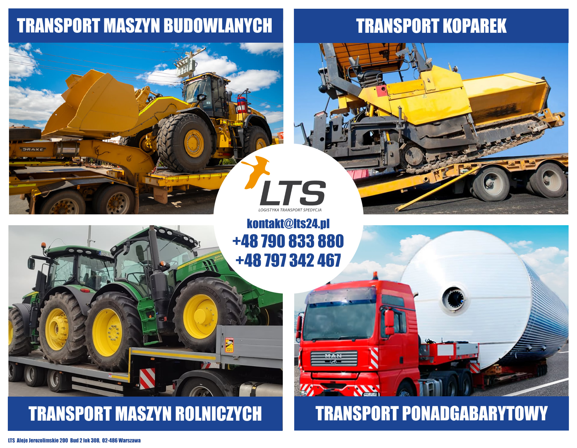 LTS świętokrzyskie - transport niskopodwoziowy - transport ciężarowy